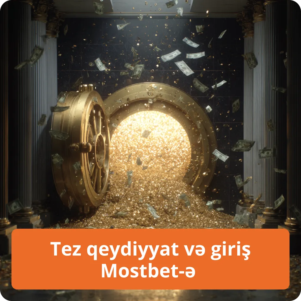 Tez qeydiyyat və giriş Mostbet-ə